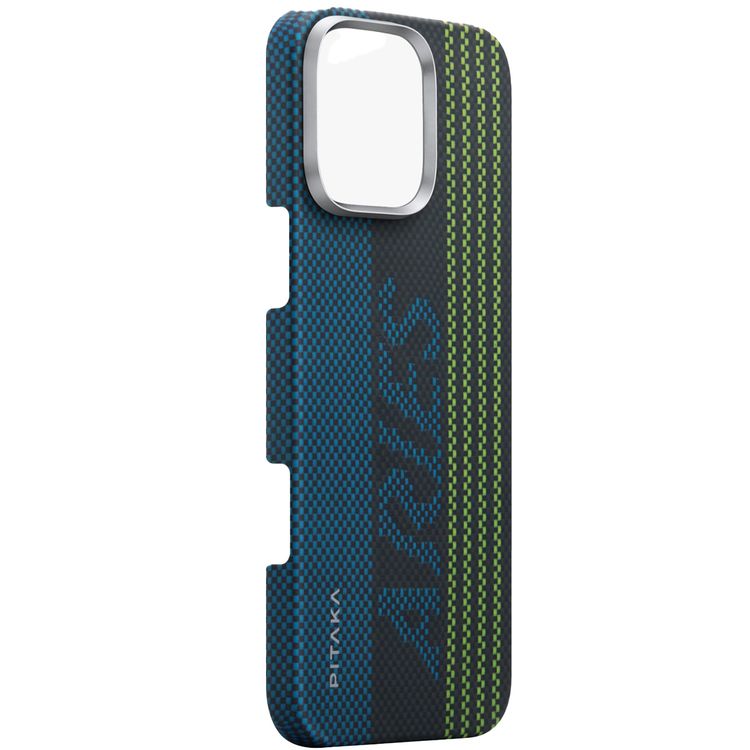 Pitaka Aries Tactile Woven Case for iPhone 16 Pro, MagSafe Compatibility, Slim & Lightweight, Secure Grip, Raised Edge Camera - Credit Card