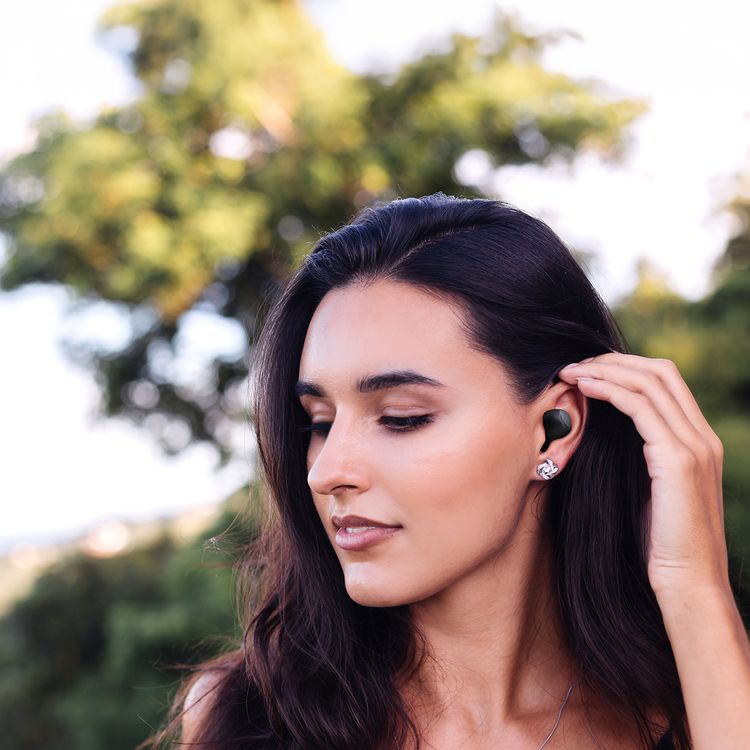 Green Lion Kaprun True Wireless Earbuds with Environmental Noise Cancellation, Up to 7 Hours of Playtime, 5.3 Bluetooth Version, IPX4 Waterproof, In-Ear Design - Black