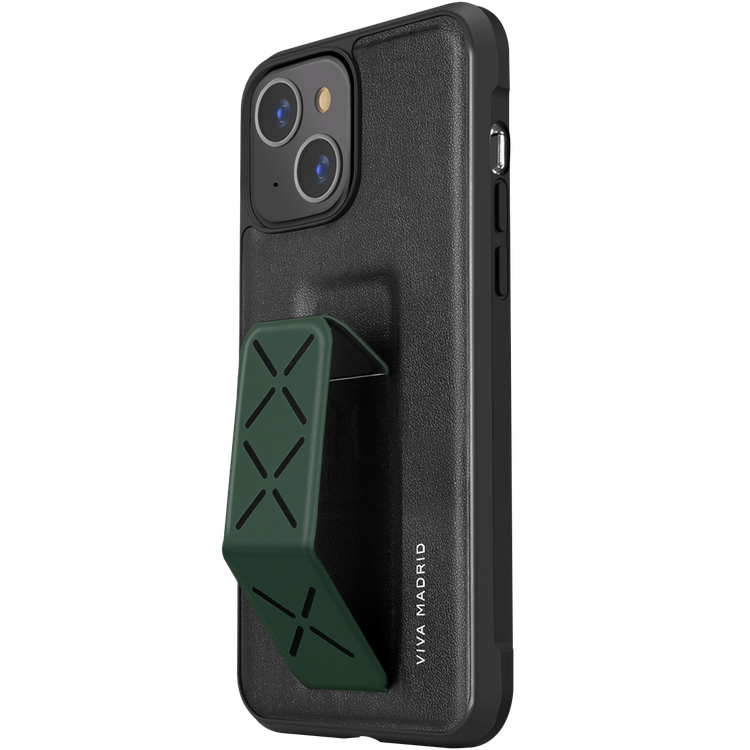Viva Madrid Synthetic leather Morphix Case with Foldable Multi-functional Handle Grip Stand Compatible for iPhone 13