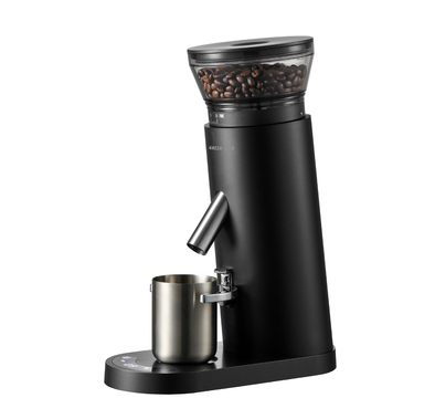 Green Lion Ultimate Grind Electric Coffee Grinder with Dual-Size Portafilter Cradle, 25-35 Grinds on Full Charge, 2×2600mAh Battery, 110W Power, 41mm Precision Burr Grinder with 200RPM Speed & 60 Settings, 130g Bean Hopper, Digital Touch Control – Black