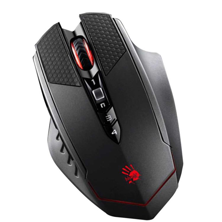 Bloody RT7 Wireless Gaming Mouse, Armor Boot, Gaming Precision(4000 CPI), Wireless Guard 5 Technology, Ergonomic Design,Extreme Core 4, Rechargeable - Black