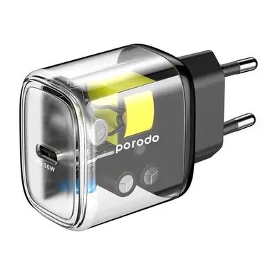 بورودو شاحن سريع شفاف 30 وات USB-C توصيل الطاقة في المملك...