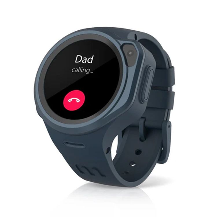 MyFirst Fone R1S Kids Smartwatch, 1.3" TFT Round Display, 2MP Front Camera, 8GB Storage, NANO SIM Card, Heart Rate Monitoring with High Heart Rate Alert, GPS, Android & iOS, IPX8 Water Resistant - Space Blue