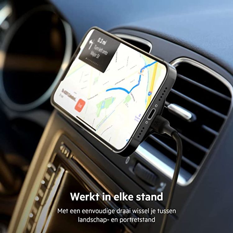 Mobile Holder Belkin WIC004btBK-NC MagSafe Magnetic Charging Mount-Black