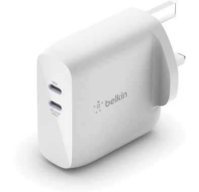 USB-C Dual Charger Belkin WCH003myWH Boost Charge Dual USB-C - White