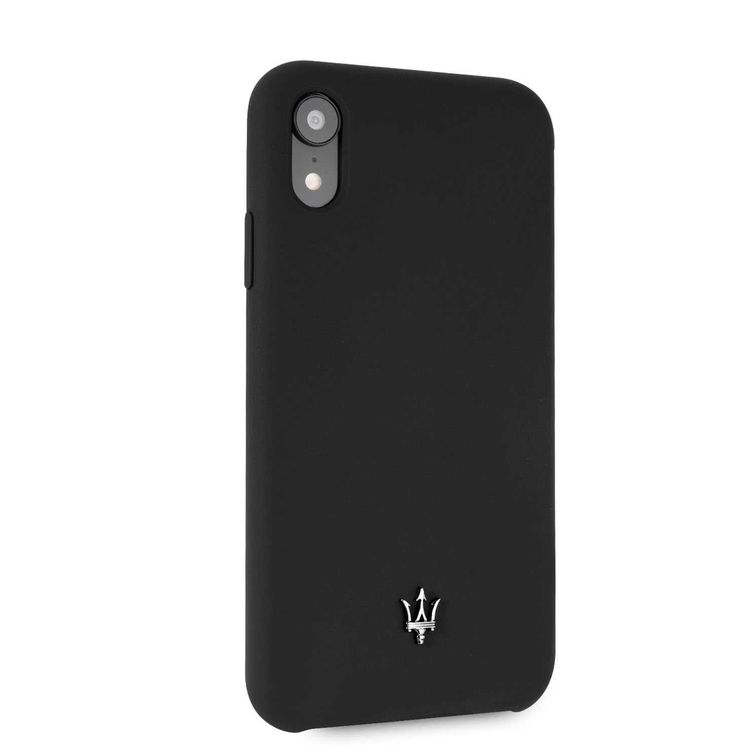Maserati Silicone Hard Case for Apple iPhone Xr - Black