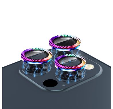  Green Lion Anti-Glare Transparent Camera for iPhone 12 Pro Max (6.7") Rainbow