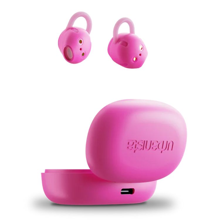 Urbanista Lisbon True Wireless Earbuds, Touch Controls, Compact Size, Siri and Google Voice Assistant, Up to 27 Hours Playtime, 2 Bluetooth Class, ≤10 m Bluetooth Range - Blush Pink
