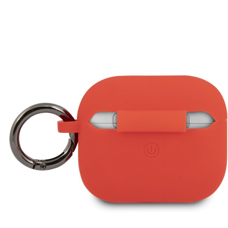 CG Mobile Ferrari Scuderia Silicone Case with Ring for Airpods 3 - Red