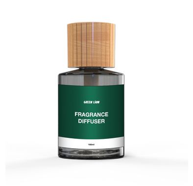Green Lion Fragrance Diffuser - Rose & Oud, 2-3 Hours Working Time, Type C Plug-in, 160ml Capacity, Air Cleaner & Humidifier, Atmosphere Lights - Wooden