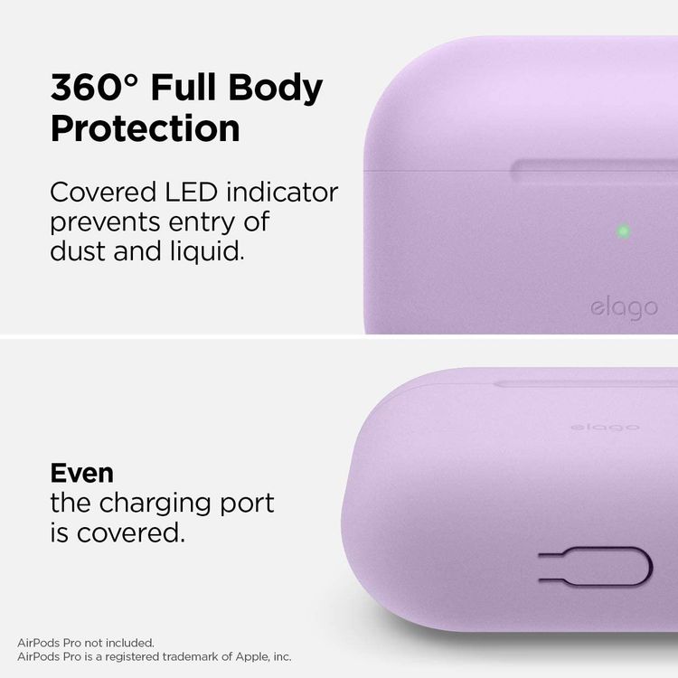 Elago Basic Slim Case for Apple Airpods Pro - Lavender