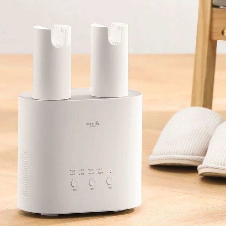 Xiaomi DEM-HX10W Mijia DEERMA Intelligent Multi-Function Retractable Shoe Dryer, U-shaped air outlet, Portable size and flexible tubes- White