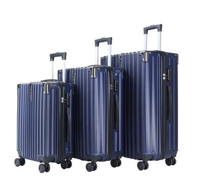 Levelo 3-Set ABS Luggage with Built-in Weighing Scale, Co...