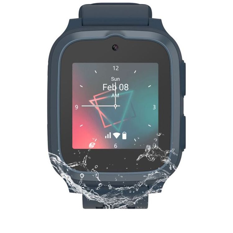 ساعة ذكية للأطفال MyFirst Fone S3، 4G LTE، شاشة IPS مقاس 1.4 بوصة، ذاكرة وصول عشوائي 1 جيجابايت، سعة تخزين 8 جيجابايت، كاميرا 2 ميجا بكسل، شريحة اتصال مجانية من MyFirst، مقاومة للماء، نظام تحديد المواقع العالمي (GPS) وتحديد الموقع الدقيق - أزرق فضائي