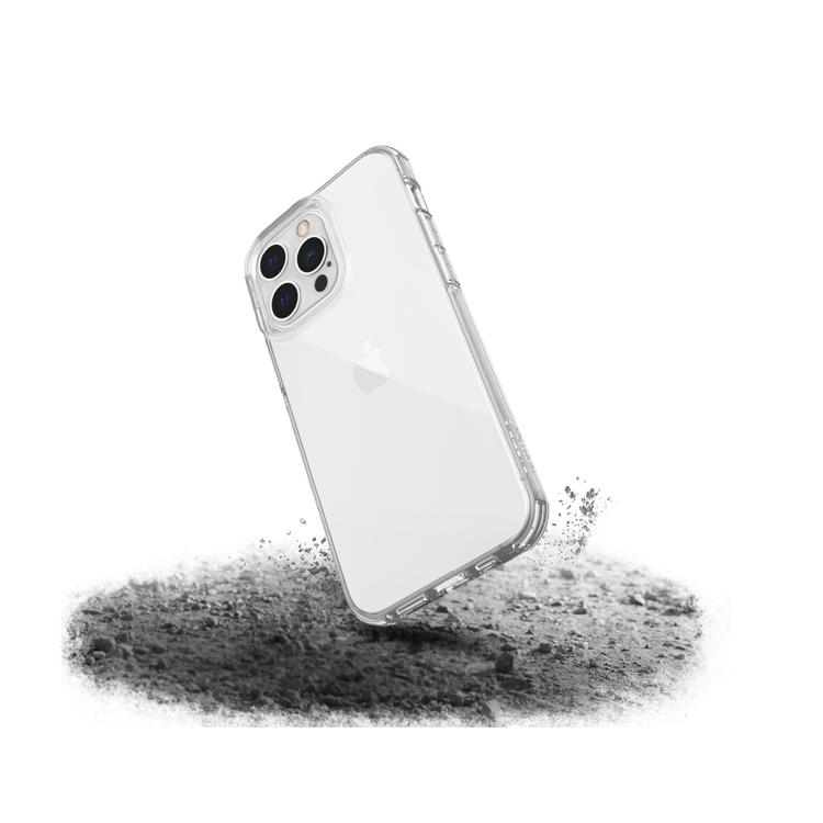 X-Doria Raptic Clear Case with Sleek Design Compatible for iPhone 13 Pro Max (6.7") Anti-Scratch, Easy Access to All Ports, 6ft Drop Tested, Shock Absorbing Rubber Protection