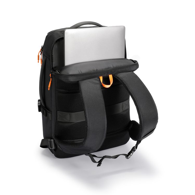 Porodo Gaming PS5 Storage & Laptop Backpack with Water-Resistant Material, Console & Controllers Storage, Trolley Sleeve Design, Glasses Holder Strap, Type-C Charging Port  - Black