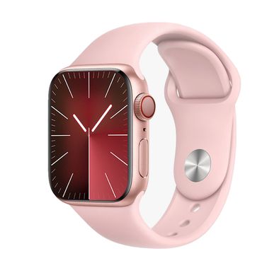 Porodo Blue Excello Smart Watch Gold Dial with Pink Strap, 200mAh Battery, IP65 Water Resistant, 2.1 Inch - Gold & Pink