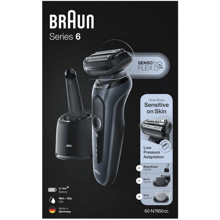 Braun Series 6 60-N7650CC Wet & Dry Shaver  - Gray
