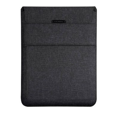 Viva Madrid Genuine Leather Rever Multi-Functional Laptop Sleeve Quilted Microfiber Lining Embedded with Anti-Microbial Compatible for MacBook Pro ( 13" ) Woven Fabric