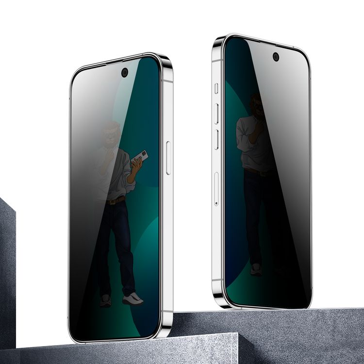 Green Lion 9H Steve Privacy Screen Protector for iPhone 13/13 PRO/14 (6.1"), Anti Scratch, Anti Fingerprint, Highly Responsive - Black