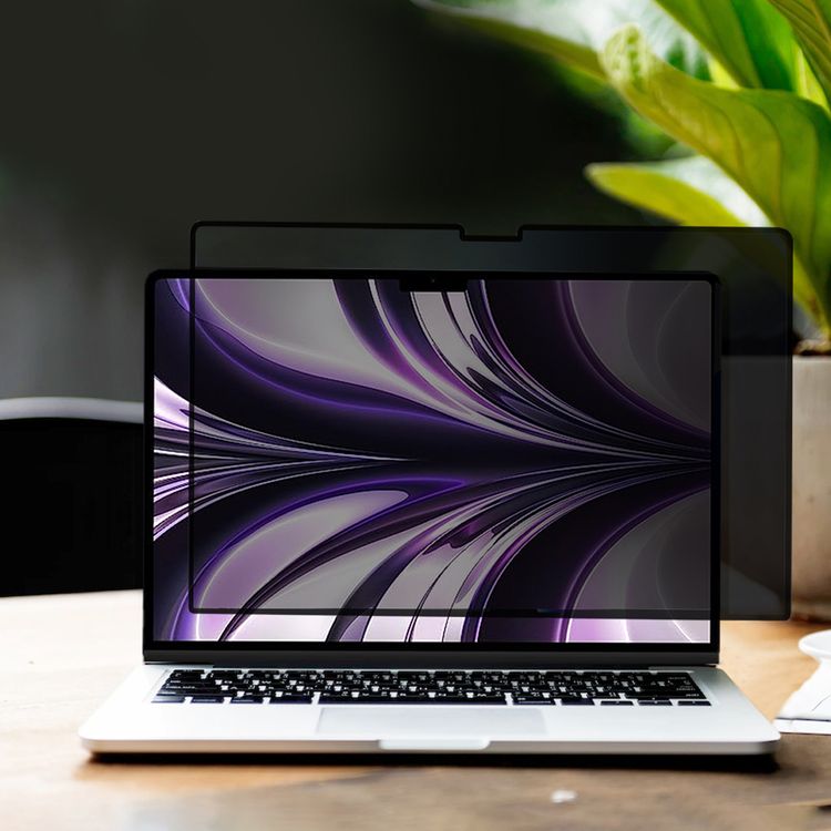Levelo Air Shield Privacy Screen Protector for MacBook Pro 14" with 30° Privacy Angle on Both Sides, Water-Resistant, Ultra-Thin, Removable and Reusable, Scratch-Resistant - Black