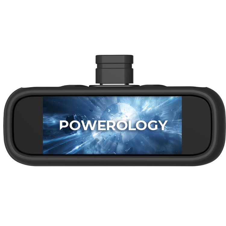 Powerology VaultX 1TB Mini Portable SSD Drive with Compact Design, USB-C Input Connector, 20Gbps Data Transfer Speed, 5W Rated Power, Windows/ Linux/ MacOS/ iOS/ Android Systems Compatibility, 0-45°C Operating Temperature, Aluminum Alloy Material, Silicone Protective Case Included - Black