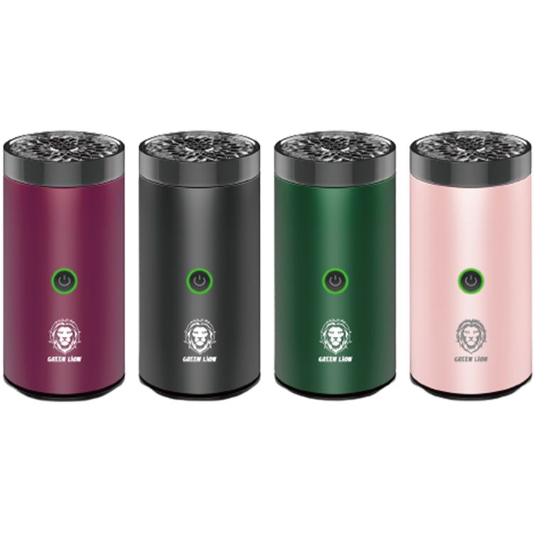 Green Lion Smart Bakhour Electric Car Incense Burner with Rechargeable Battery, Aluminum Alloy Material, Ultrasonic Atomization, Compact & Portable - Green