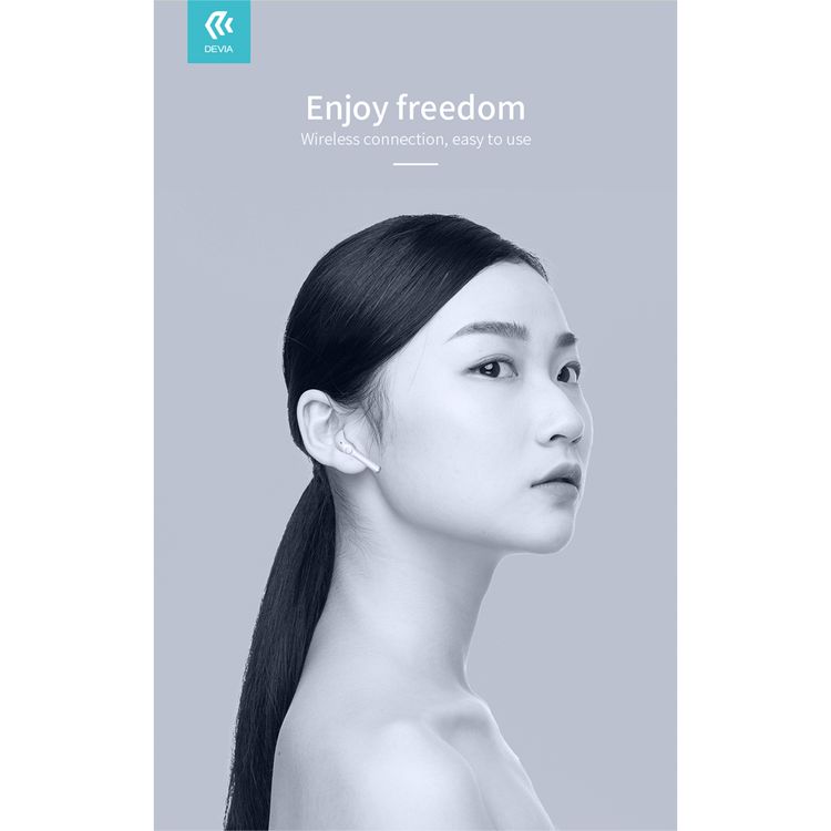 Devia Kintone Series Joy A13 TWS Wireless Earphone-White