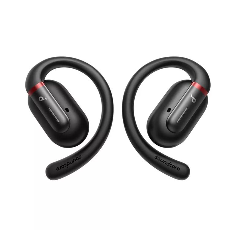 Soundcore V30i Open-Ear Earbuds, Deep Bass, Sweatproof, Dynamic Driver Type, 10 m Bluetooth Range, 12 Hours Play Time, 36 Hours Battery Life - Black