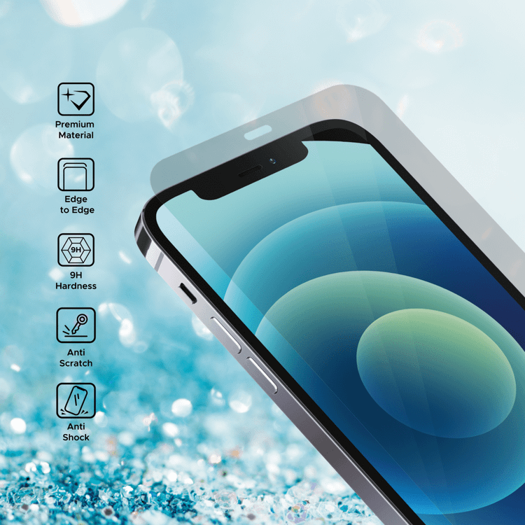 Liberty Guard LGCLR12PRO Full Cover Clear Rounded Edge Screen Protector For iPhone 12/12 Pro, Anti Shock & Anti Impact - Clear