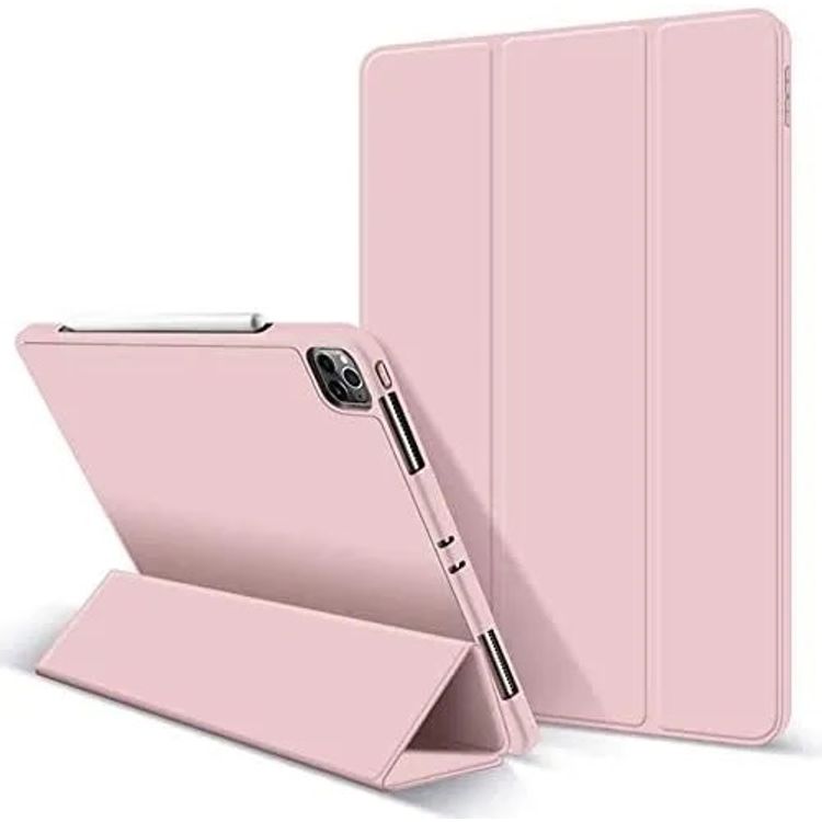 Green Lion Corbet Leather Folio Case for iPad Pro 12.9  2021 - Pink