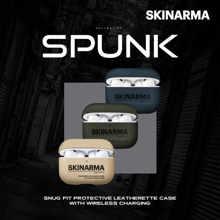 Skinarma Spunk Case for AirPods Pro (2nd Gen) with Wrist Strap, 360º  Impact and Scratch Protection, Wireless Charging - Ivery