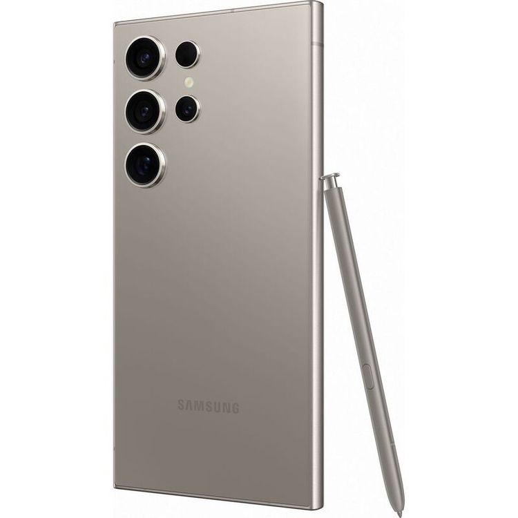 Samsung Galaxy S24 Ultra Smartphone with 5G Network Technology, Built-in S Pen, 6.8" Dynamic AMOLED 2x Display, 12GB RAM, 512GB Capacity, 200MP Camera Resolution, Octa-Core Processor, Dual eSim, Long-lasting Battery - Titanium Gray