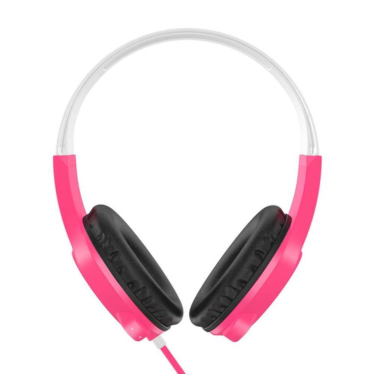 MEE Audio KidJamz 3 Child Headphones with Crystal-clear Sound, Child-safe Materials, Ultra-flexible and Impact-resistant Headband, 20 Hz to 20 kHz Frequency Range, 1.2m Cable Length - Pink