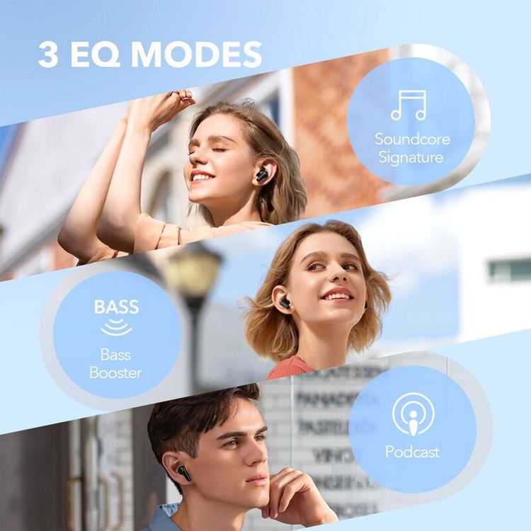 Soundcore Life Note E True Wireless Earphones, IPX5 Waterproof, Ultra-Compact, 32 Hours Battery Life, 8 Hours Charging Time - Black