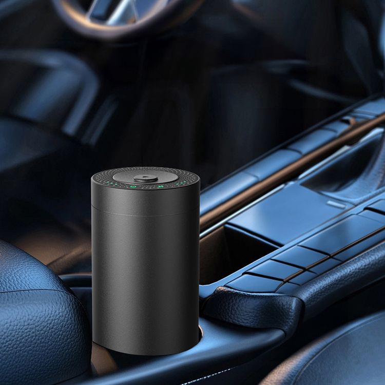 Levelo Ambiance Car Aroma Diffuser, 2000 mAh Battery Capacity, Aluminum + Plastic Material, 5 Hours Charging Time, 14 Hours Working Time, Type-C Charging Port - Black