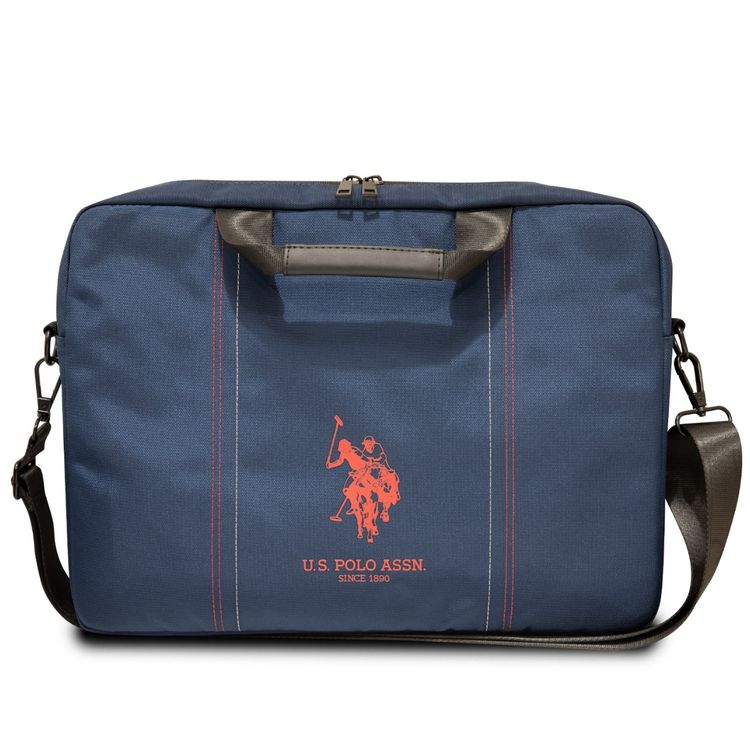 U.S. Polo Assn Computer 15" Bag for Office, Travel & School - Blue