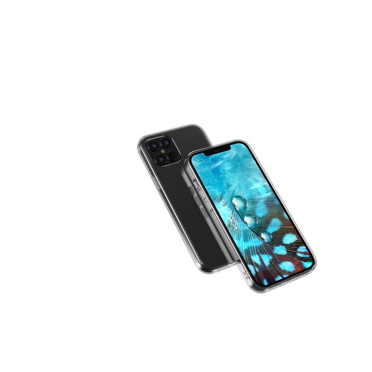 Devia New Shark4 Shockproof Case with Air Bag Anti-Falling Protection Compatible for iPhone 12 Mini (5.4") Scratch Resistance - 360° Full Protection Back Cover - Crystal Clear