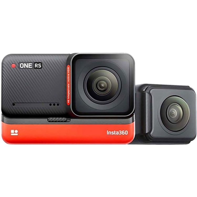 Insta360 One RS Twins Edition, One RS Core, Auto-Editing, 360 Degrees Horizontal Lock, Rugged Design - Black