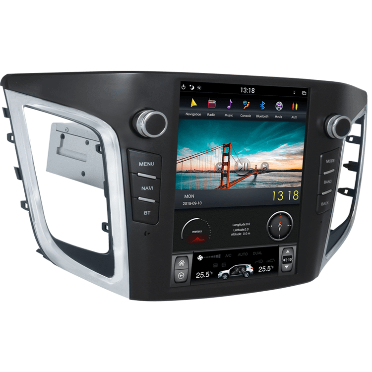 Clayton Tesla Style Android Multimedia System, Hyundai Creta IX25, 2 GB, 32 GB, Basic Version