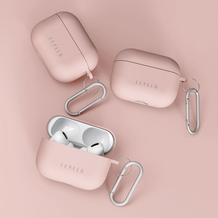 Levelo Gorra Hybrid Silicone Case AirPods Pro - Pink