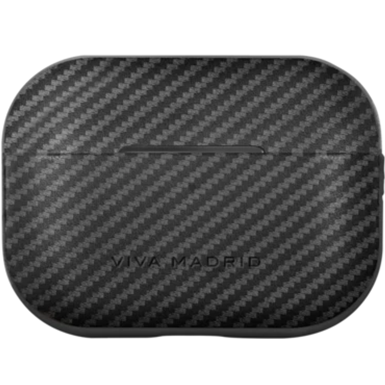 Viva Madrid Airex Carbonox Case Compatible for AirPods Pro, Scratch & Drop Resistant, Dustproof & Absorbing Protective Cover Suitable with Wireless Chargers - Black
