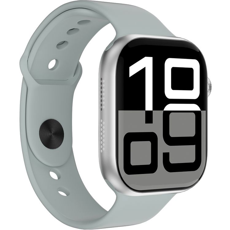 ساعة بورودو أيروفيت الرياضية الذكية بشاشة IPS مقاس 2.01 بوصة، ومستشعرات متعددة لمراقبة الصحة، وبلوتوث الإصدار 5.3، ومساعد صوتي، ومصراع كاميرا، وسعة بطارية 200 مللي أمبير/ساعة، ووقت استعداد من 10 إلى 12 يومًا، ووقت عمل من 3 إلى 5 أيام، ومقاومة للماء بتصنيف IP65، ومتوافقة مع نظامي أندرويد 5.0 وiOS 9.0 فما فوق - رمادي