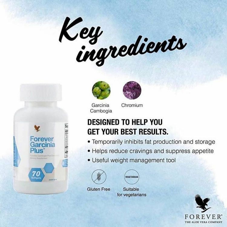 FOREVER GARCINIA PLUS, Gluten free, 70 Soft gels