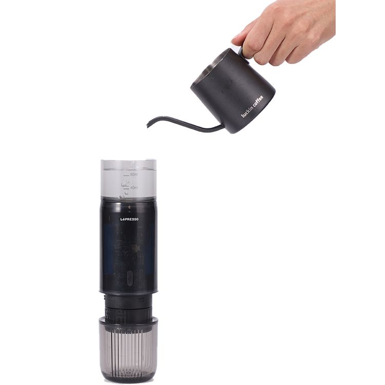 LePresso Portable Mini Espresso Machine, 80mL Water Tank Capacity, Type-C Charging Port, Food Grade Stainless Steel Material - Black