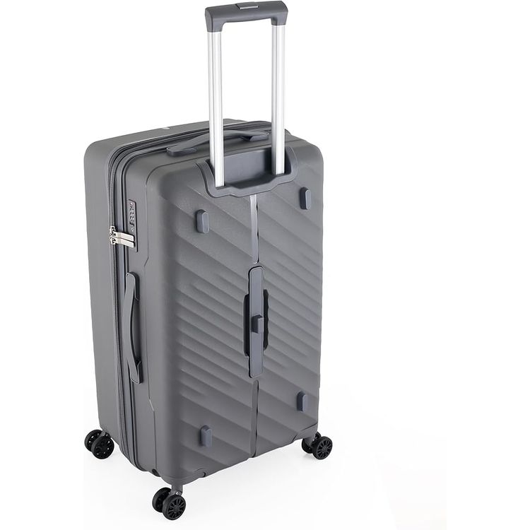 H.T Luggage Bag, Hard Case Polypropylene (PP) Material - Medium/Gray