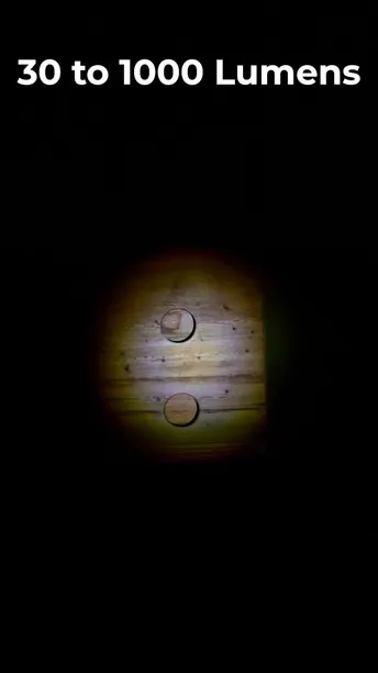 Powerology LED Flashlight with Power Bank Function, Waterproof, 60 Hours Battery Life, 920 meters Beam Distance