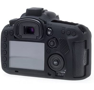 EasyCover Silicone Armor Skin Case Cover Protector for Canon 7D Mark 2 Camera - Black