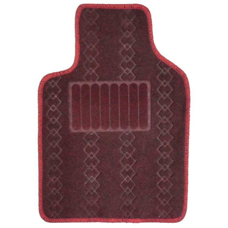 RoadPower Universal Car Floor Mats Patterned - Maroon