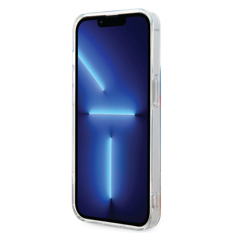 حافظة USPA PC/TPU بتصميم فلوريدا متوافقة مع iPhone 14 Pro Max - أزرق/برتقالي